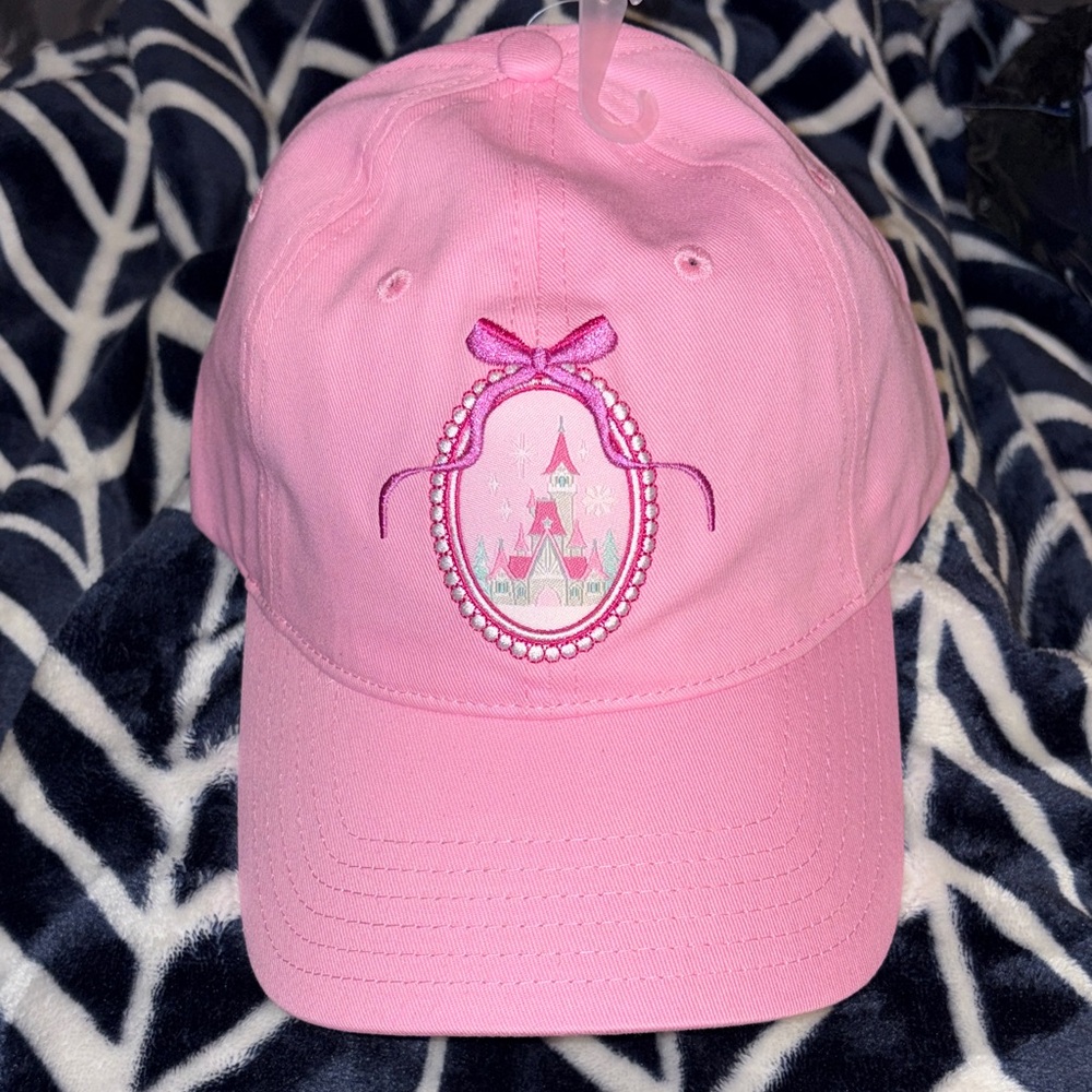 Disney Princess Pink Castle Embroidered Cap